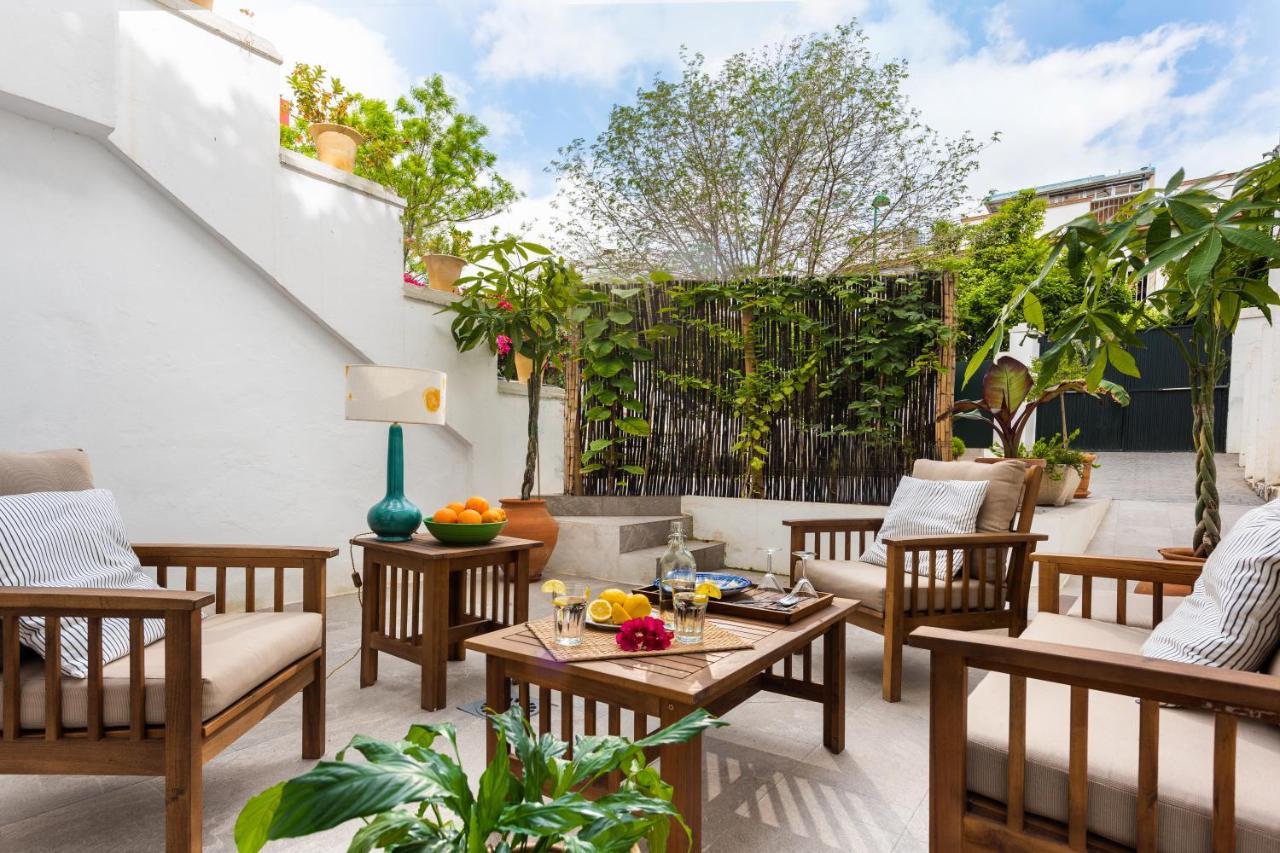 Plaza Espana, Acogedor Apartamento Con Patio セビリア エクステリア 写真